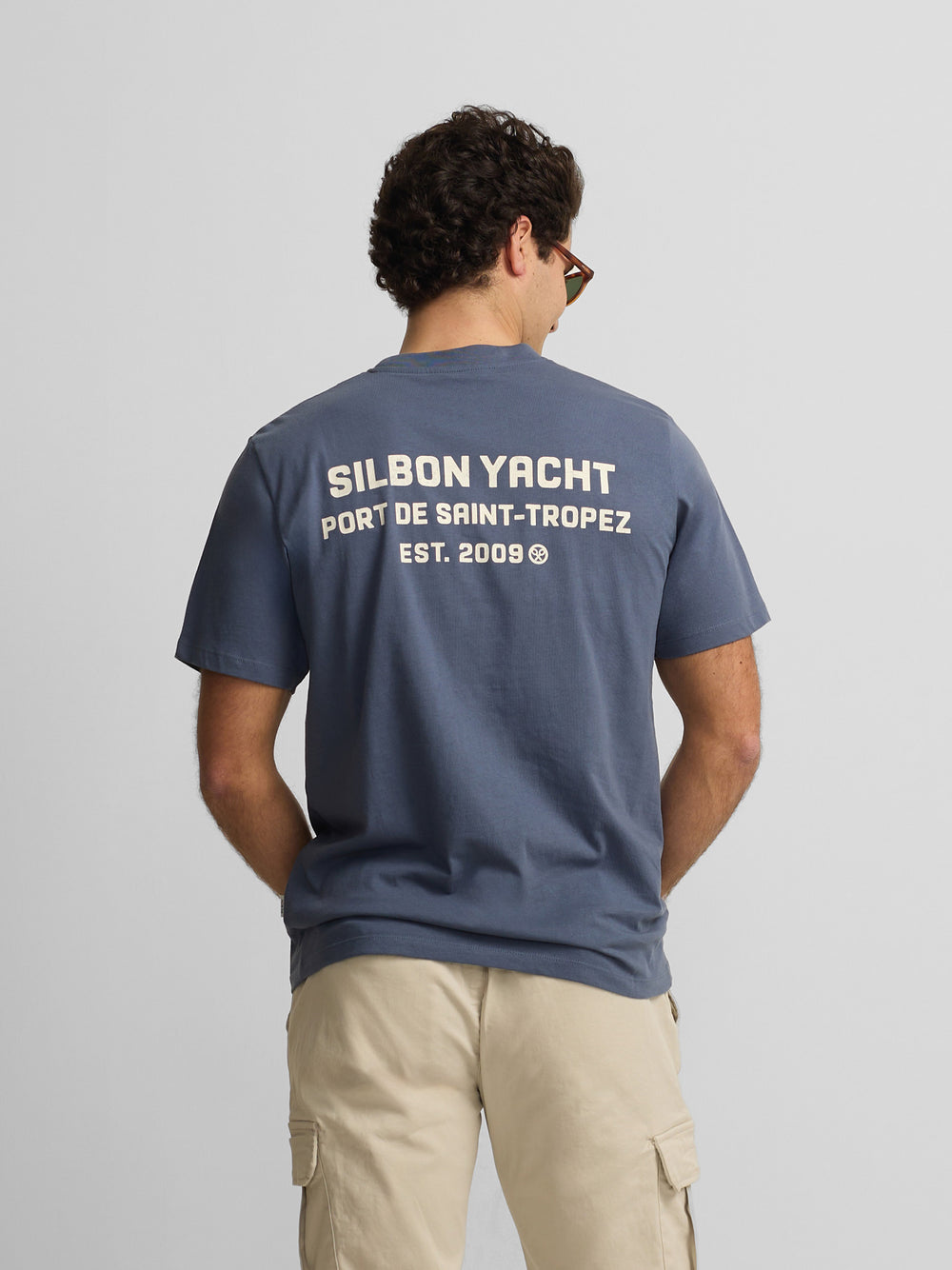 Camiseta Silbon Yacht azul indigo