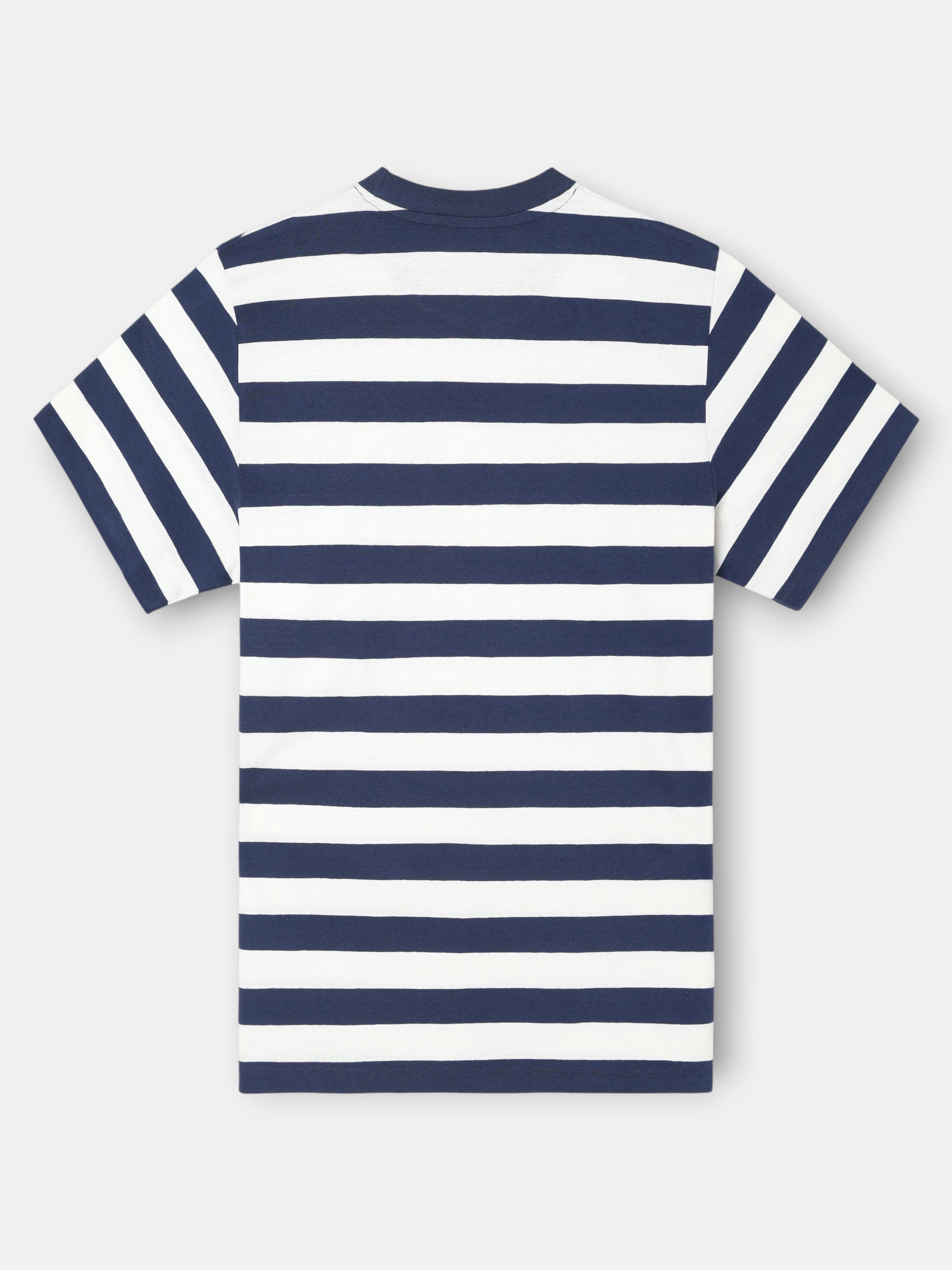 Camiseta minilogo rayas azul marino
