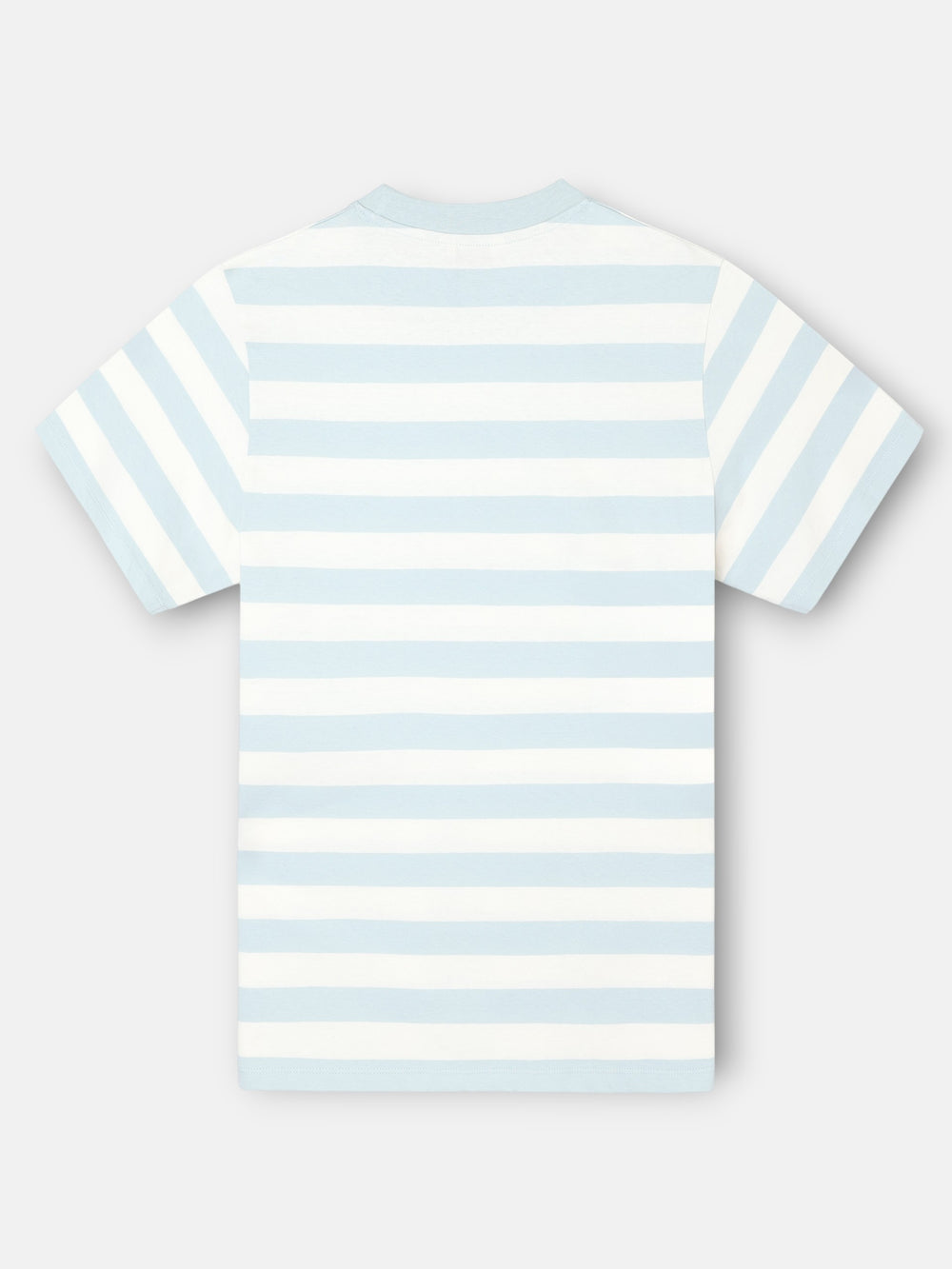Camiseta minilogo rayas aguamarina
