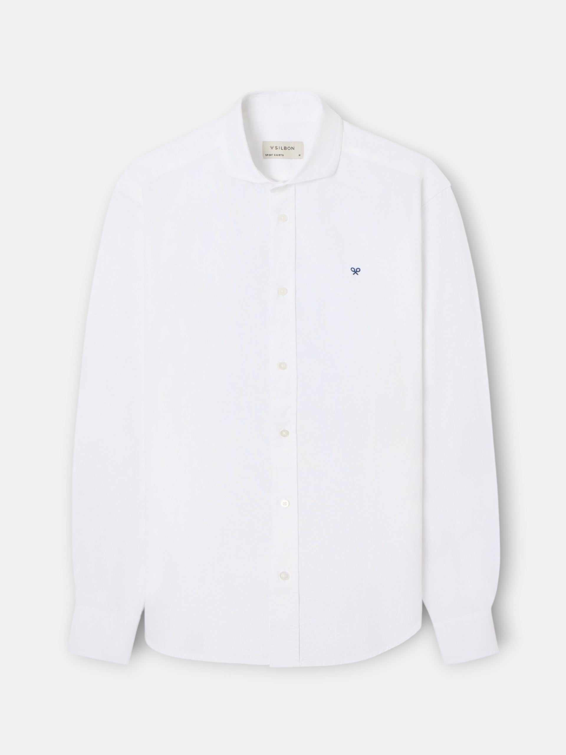 White linen sport shirt