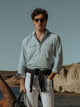 Polera bolsillos denim cruise azul claro