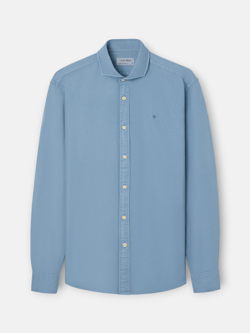 Camisa sport estrutura logótipo azul índigo