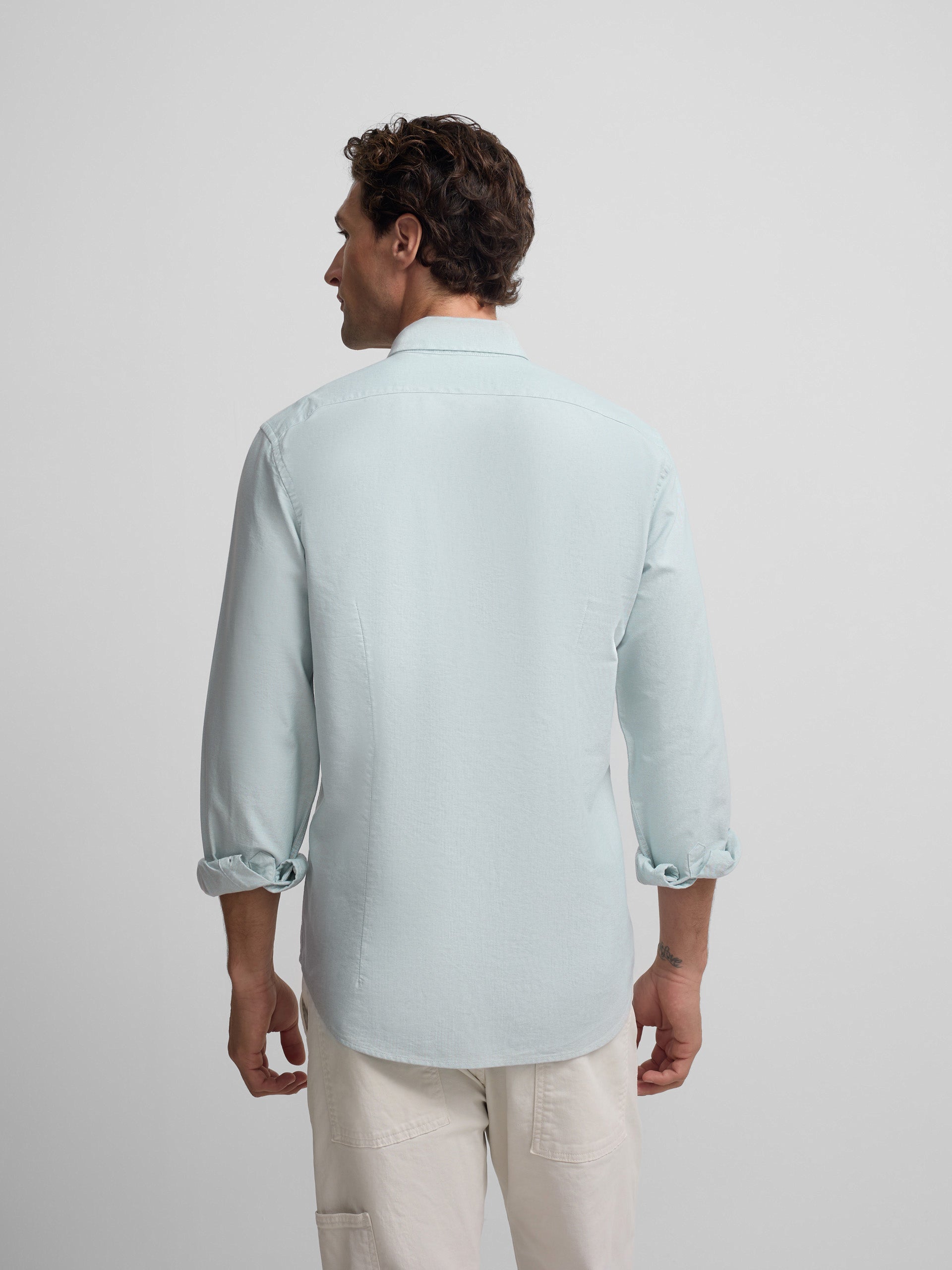 Chemise sport oxford vert clair