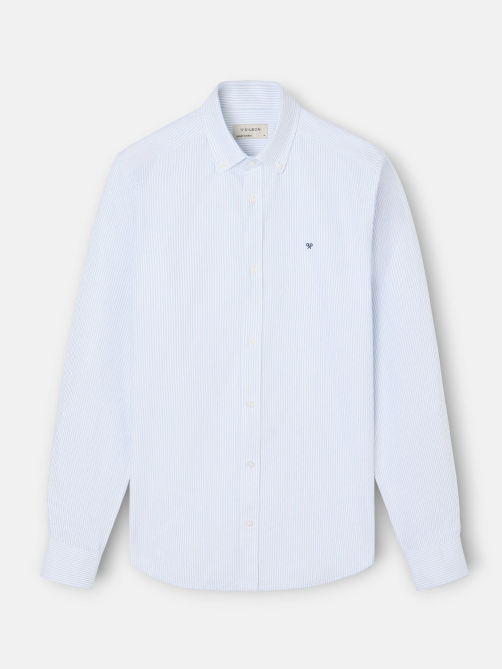 Light green striped oxford sport shirt
