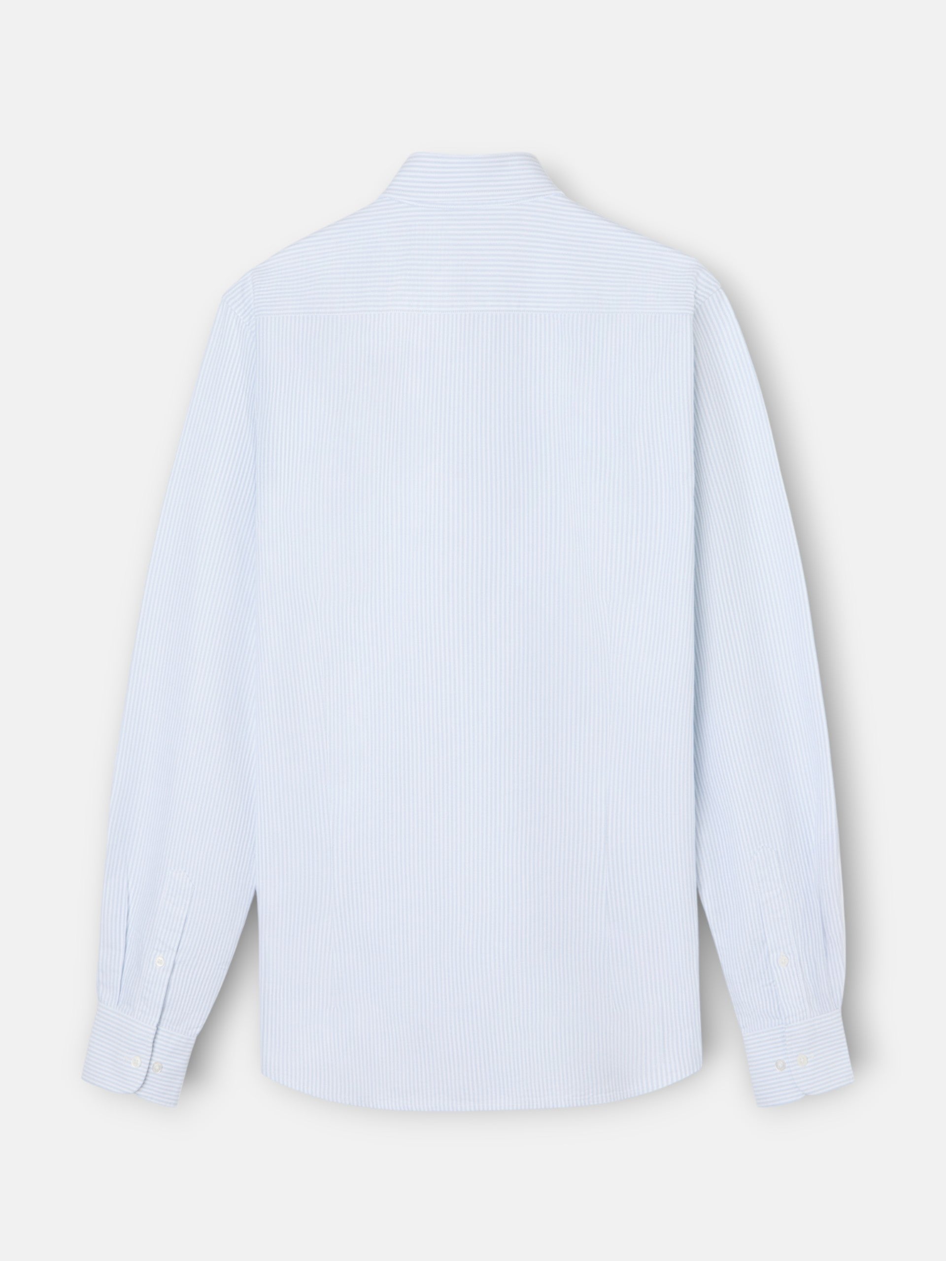Chemise sport oxford à rayures vert clair