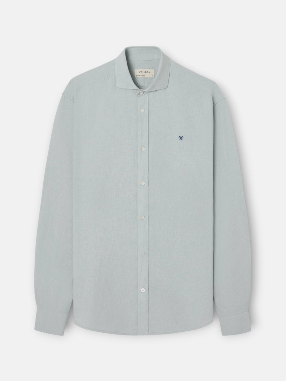 Camisa sport lino verde claro