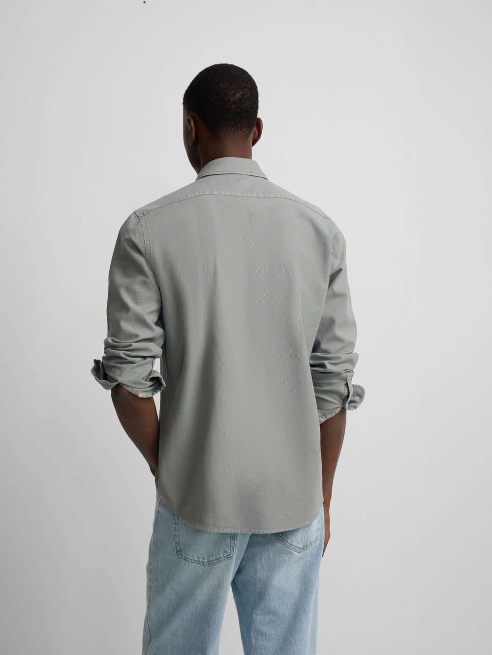 Medium green structured sport shirt with logo