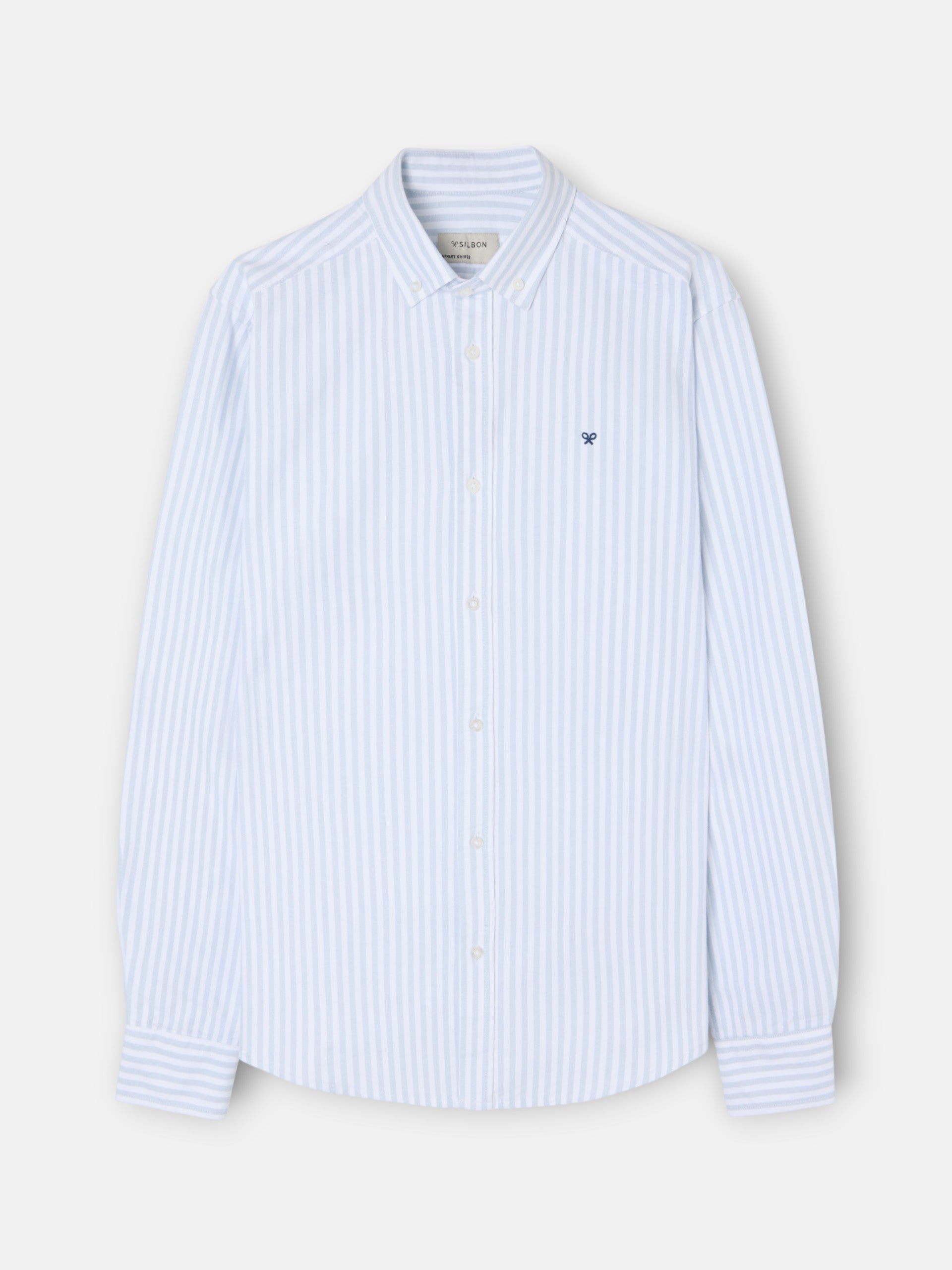 Camisa sport oxford raya media verde claro