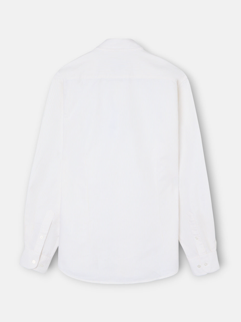 Chemise sport oxford à rayures jaunes