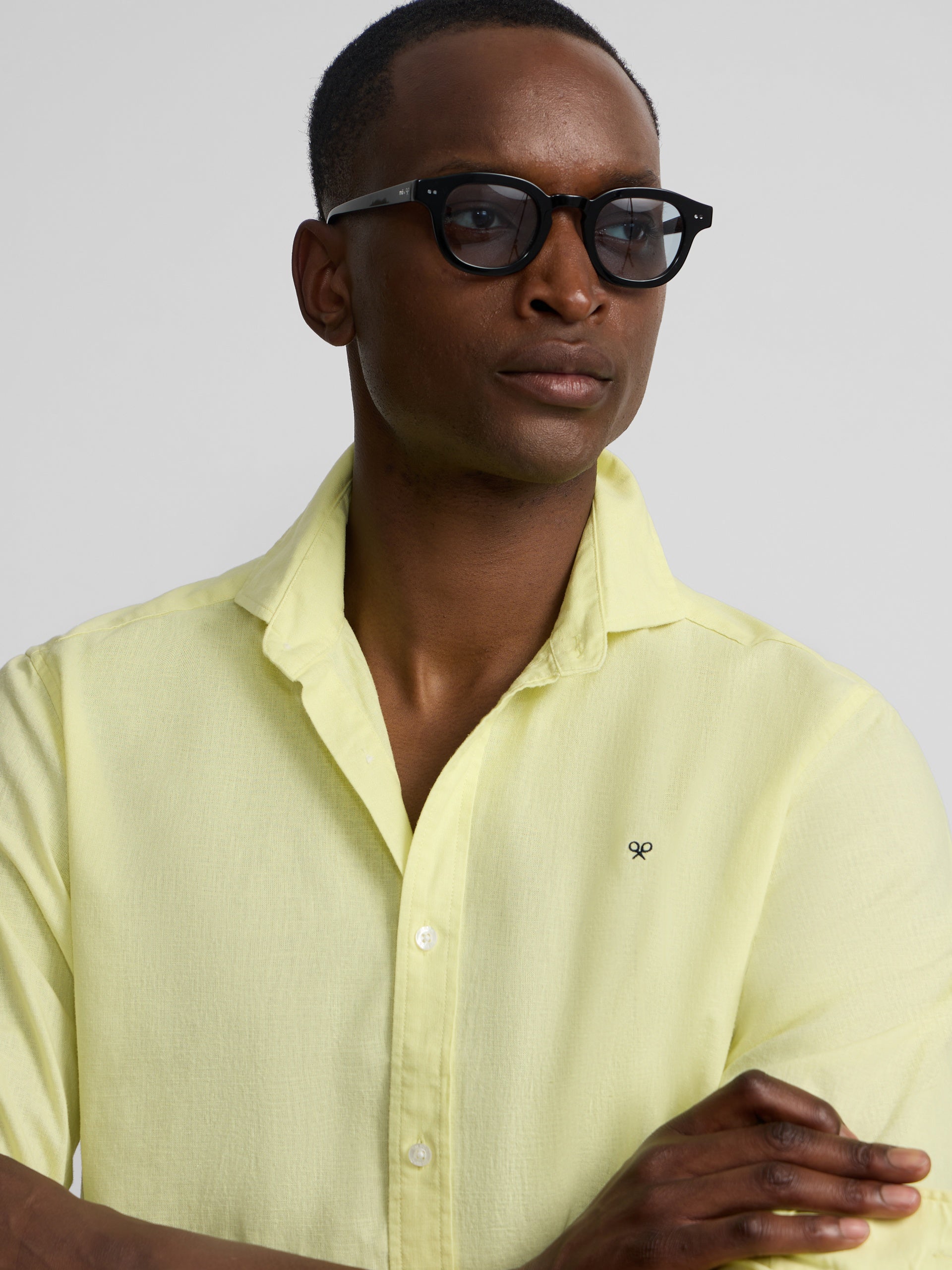 Camisa sport summer lino amarillo