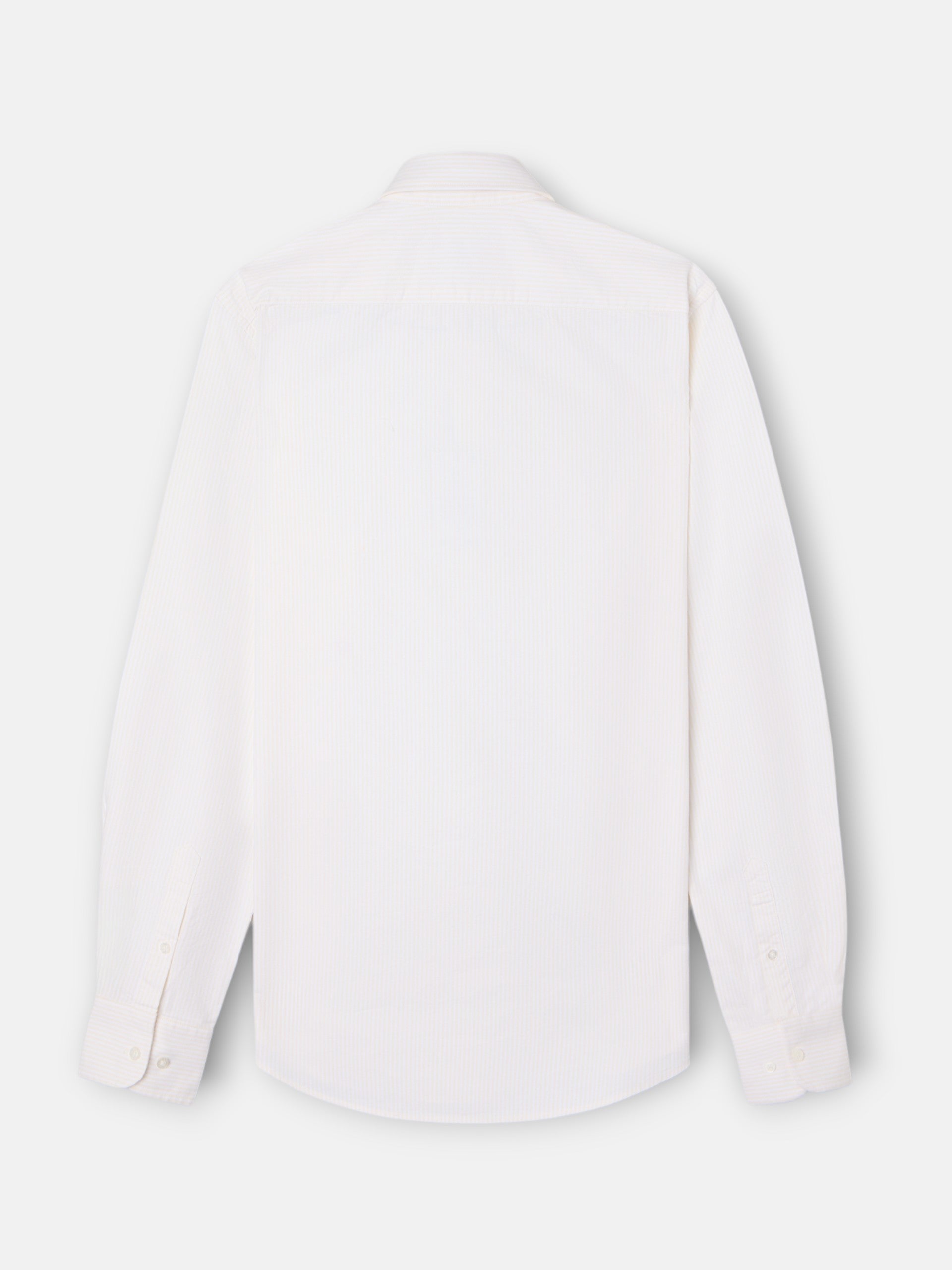 Polera sport oxford rayas amarillas