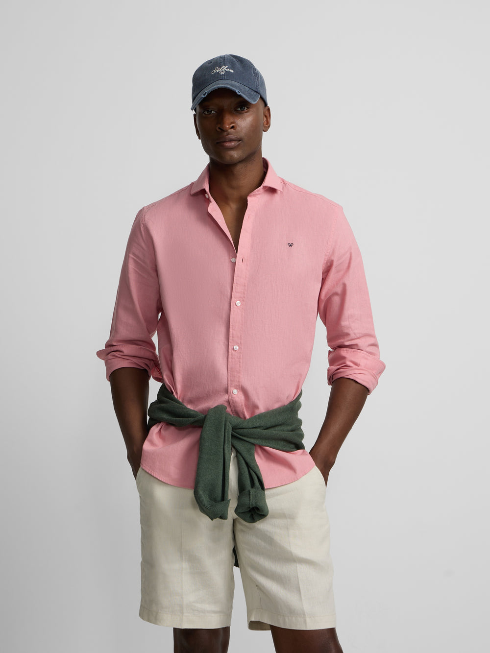 Camisa sport summer lino rosa