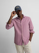 Purple logo structured sport shirt