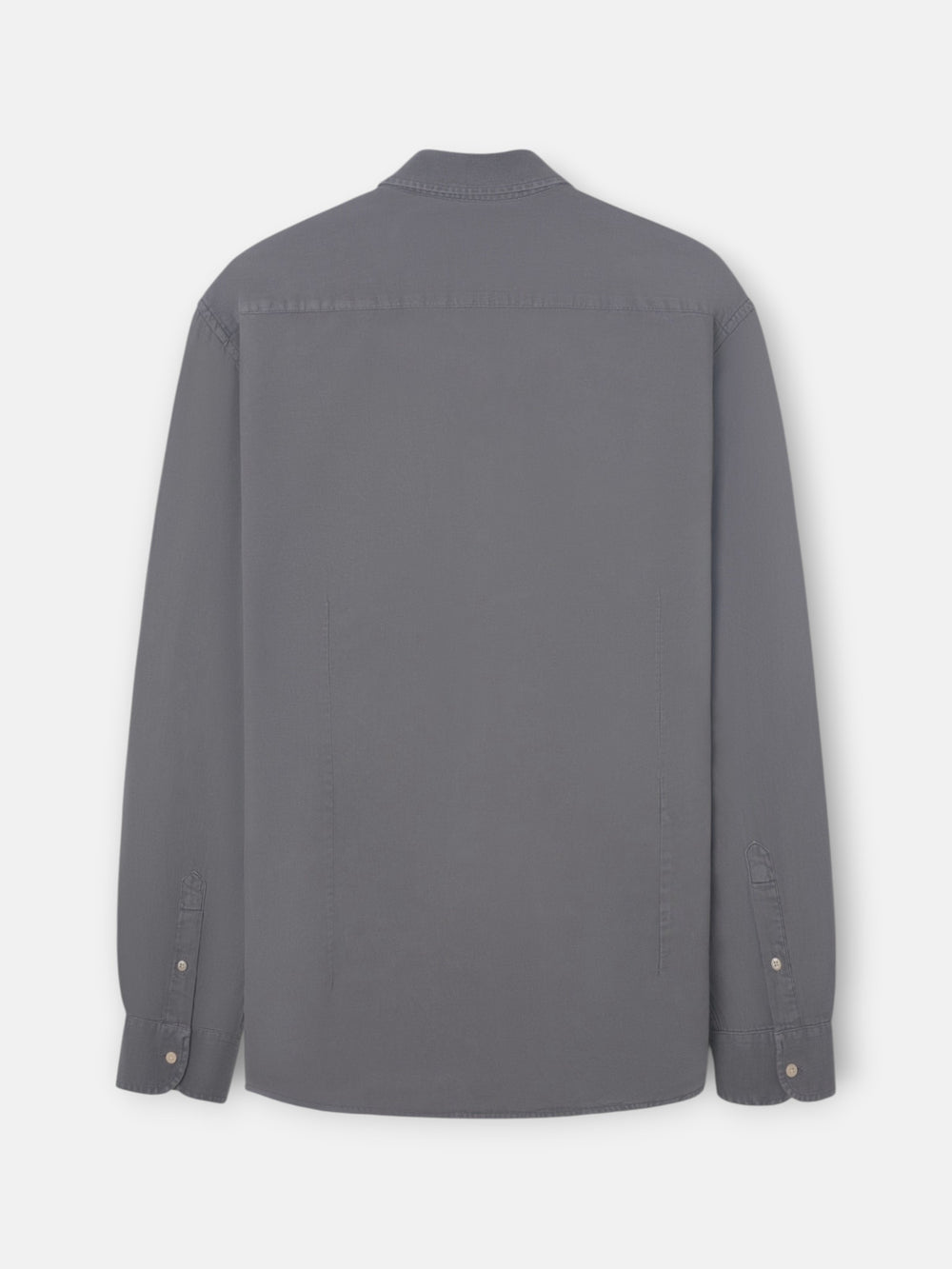 Camisa sport bolso desgastado cinzenta