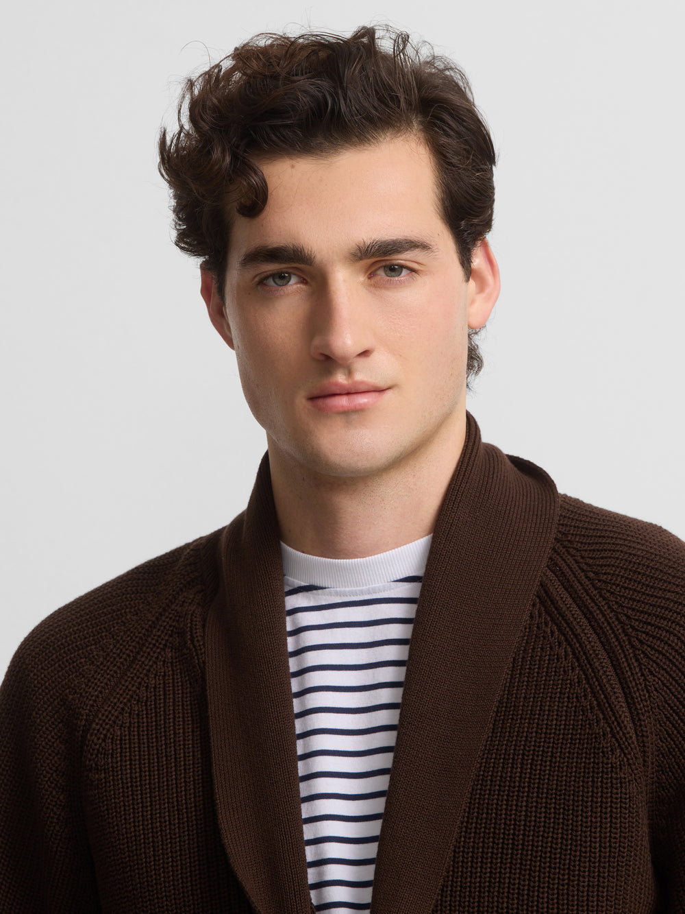 Cardigan canale cruise marron
