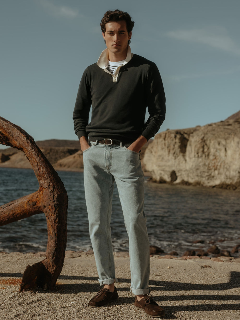 Pantalon sport denim cruise azul medio