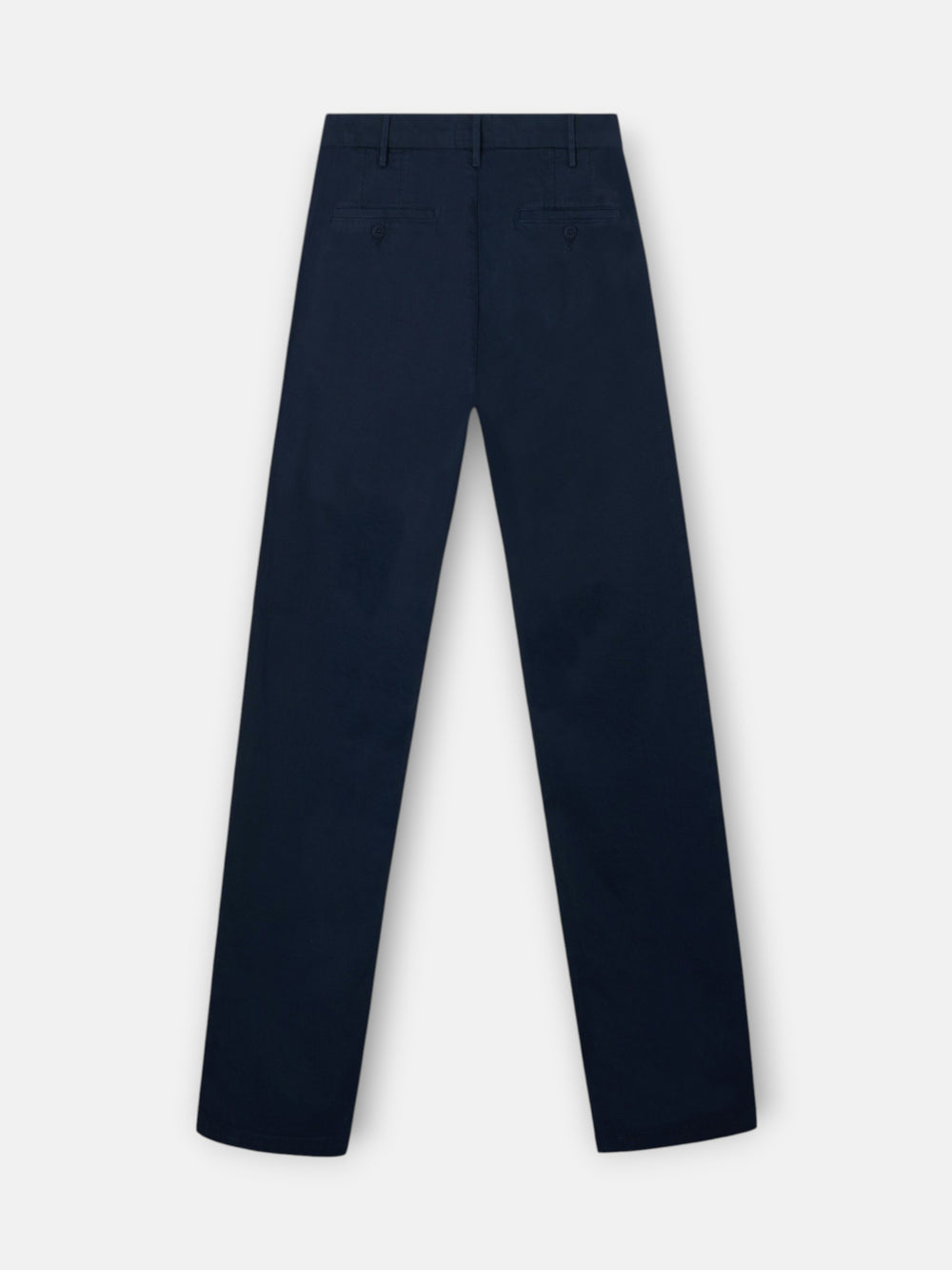 Calças chino desportivas com pregas azul marinho