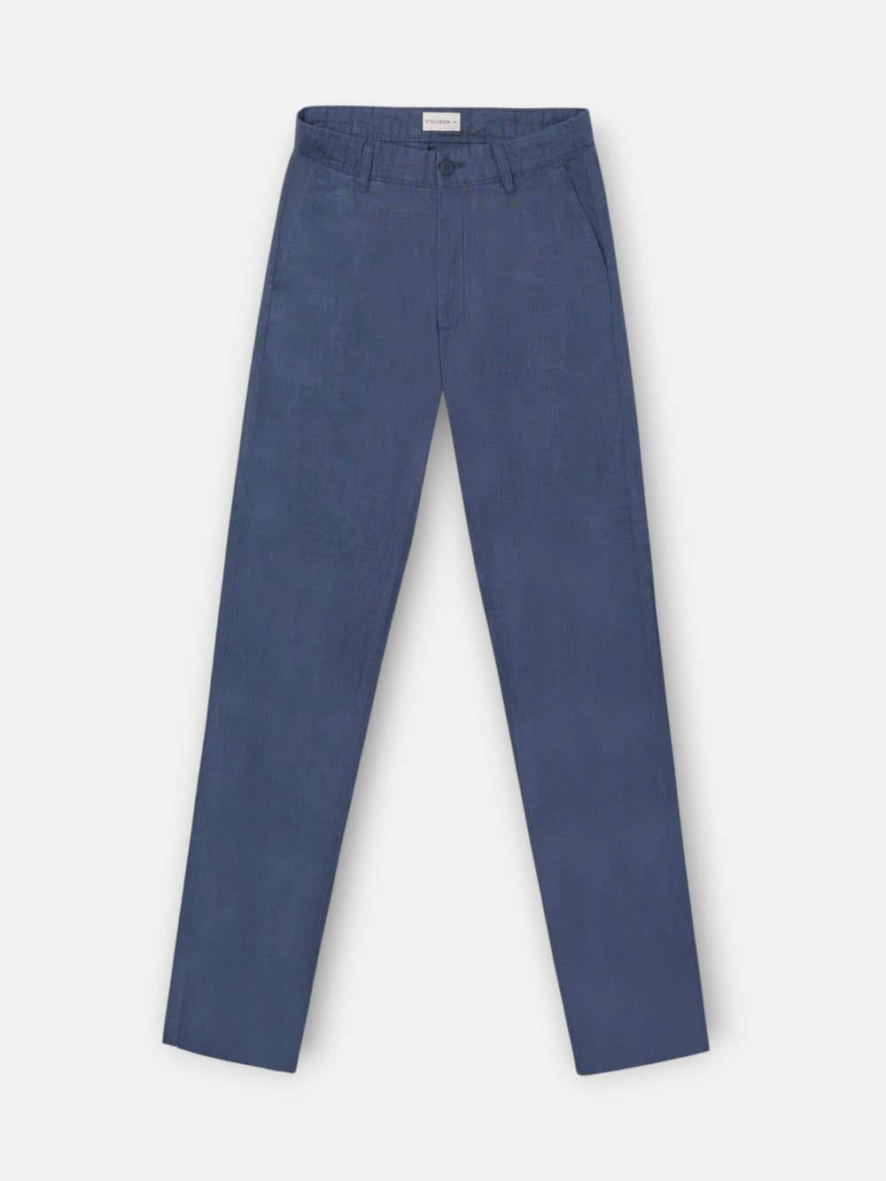 Pantalon sport chino lino azul indigo