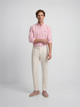 Pantalon chino sport à pinces pierre