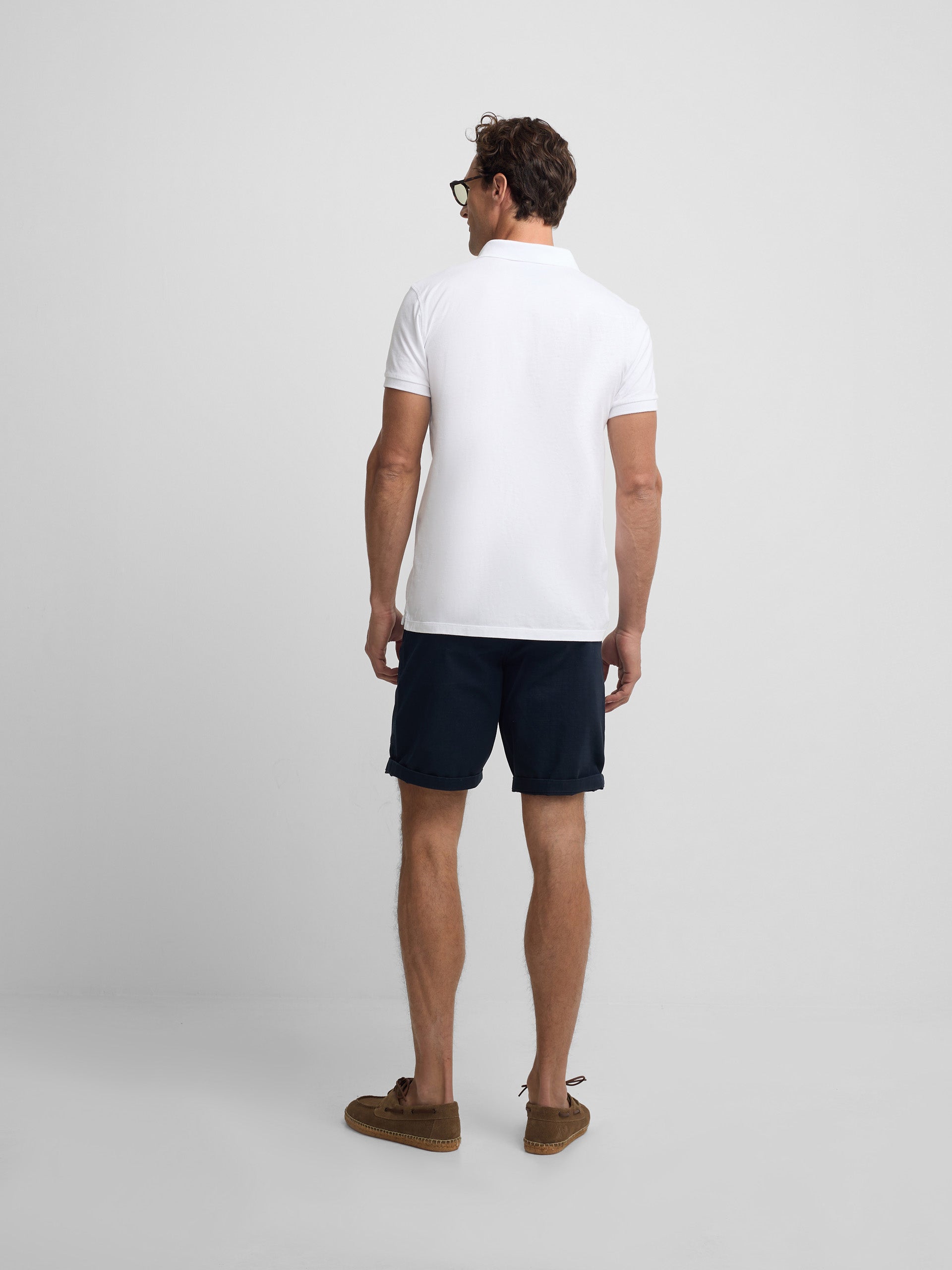 White sport polo