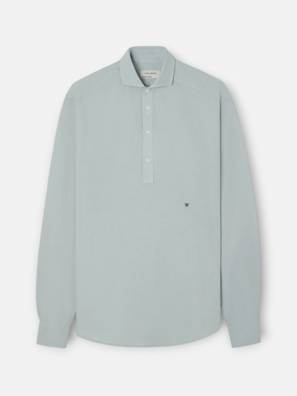 Polo sport en lin vert clair