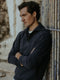 Navy blue cruise half-zip sweatshirt