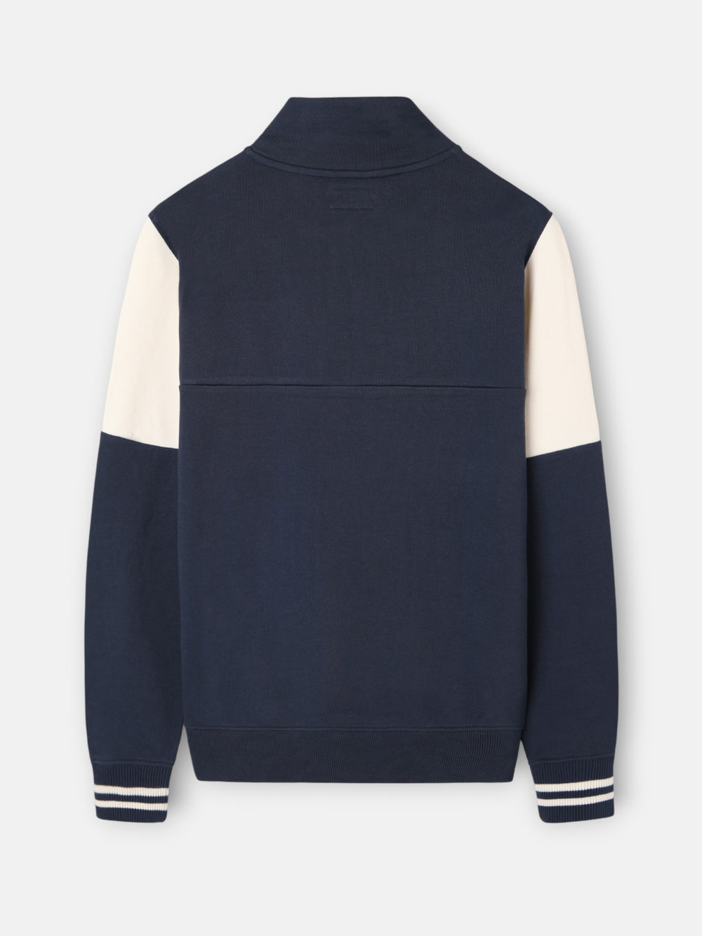 Vintage navy blue half-zip sweatshirt