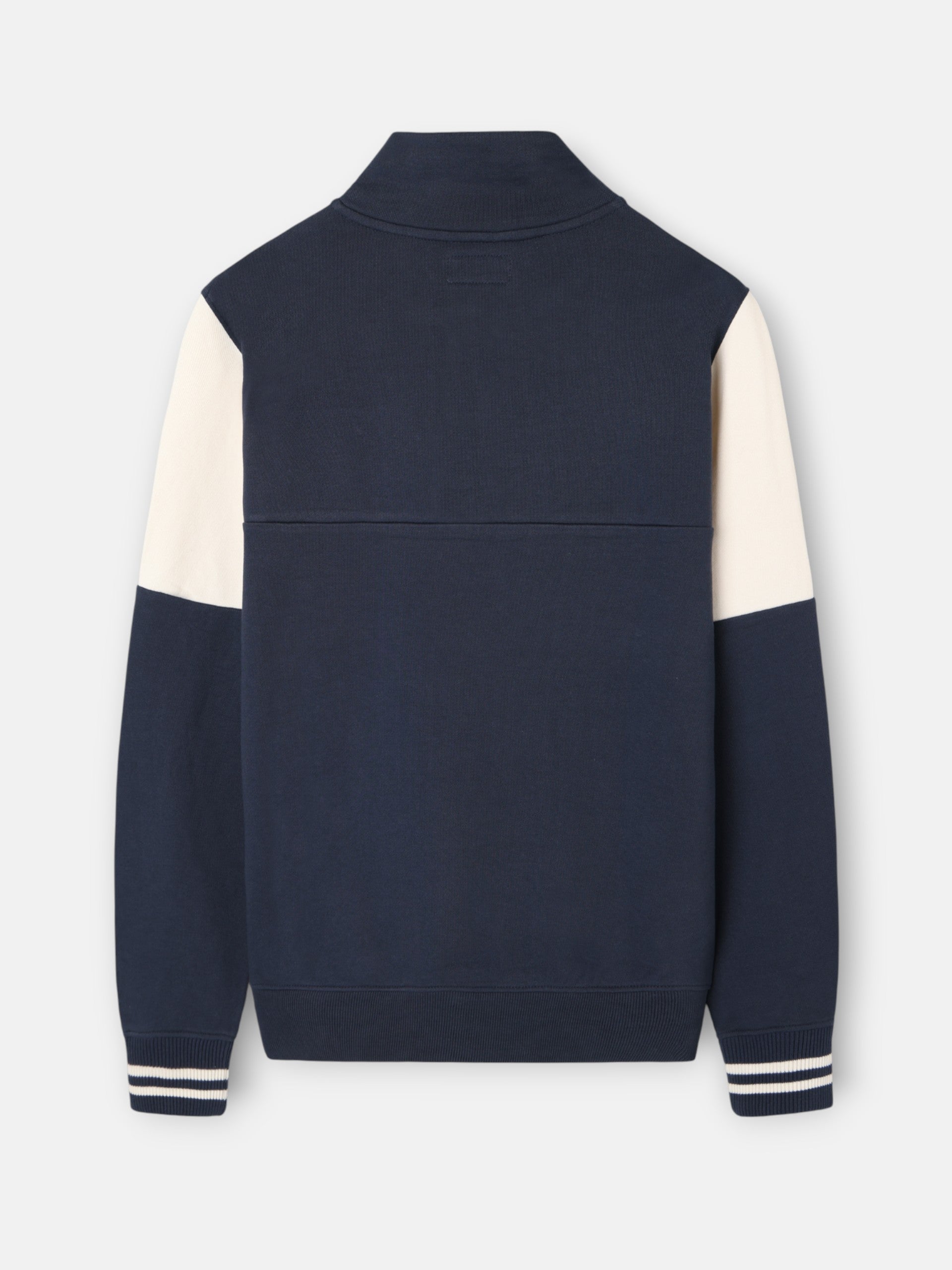 Vintage navy blue half-zip sweatshirt