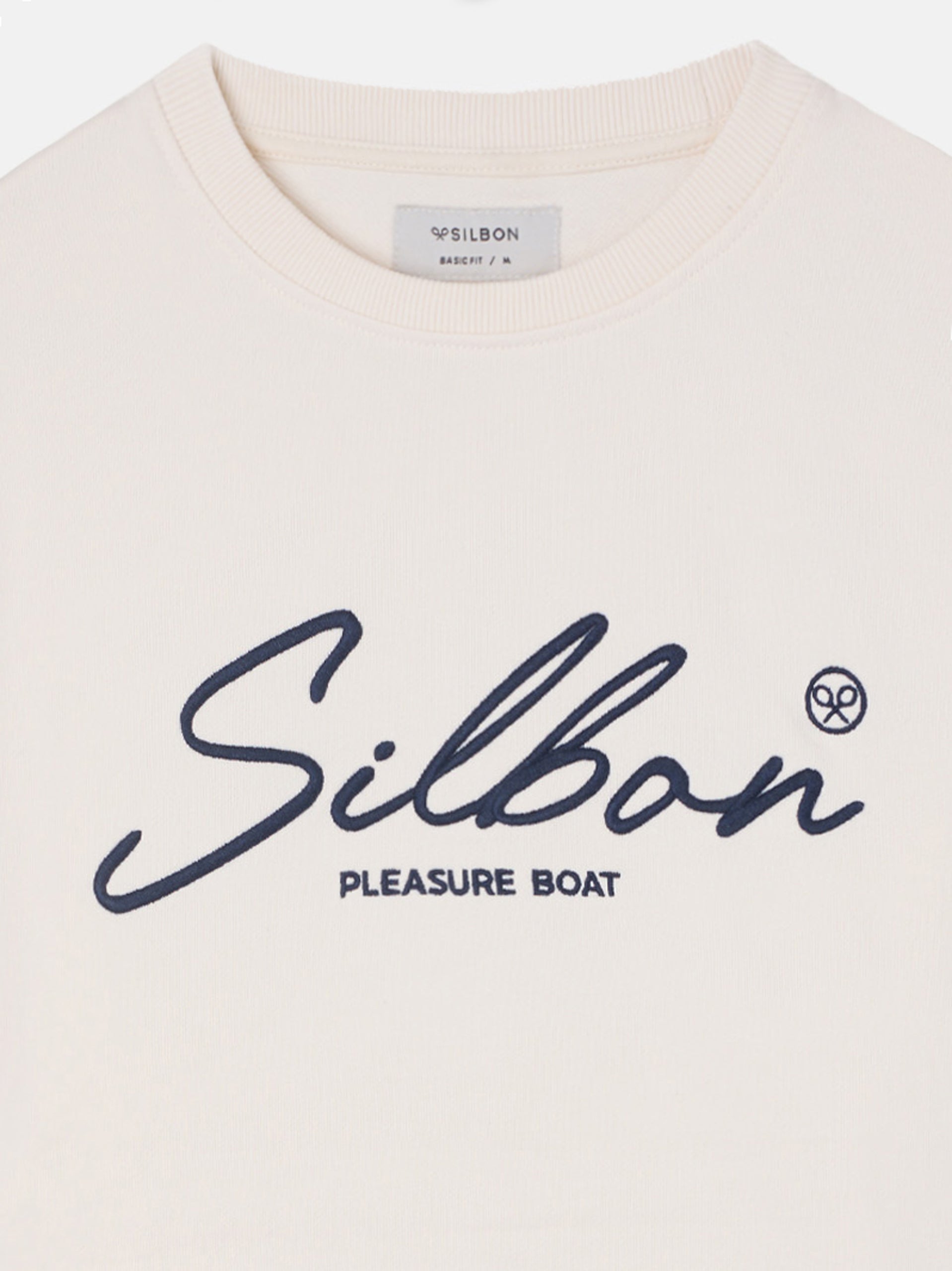 Sudadera pleasure crema