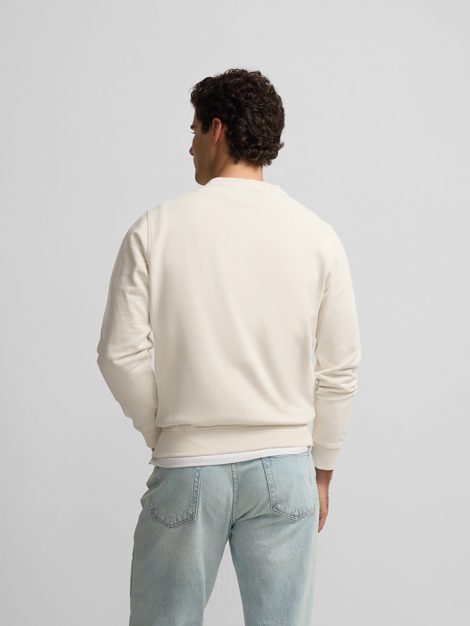 Sudadera pleasure crema