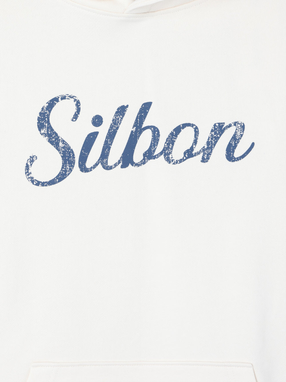 Sudadera capucha Silbon vintage crema