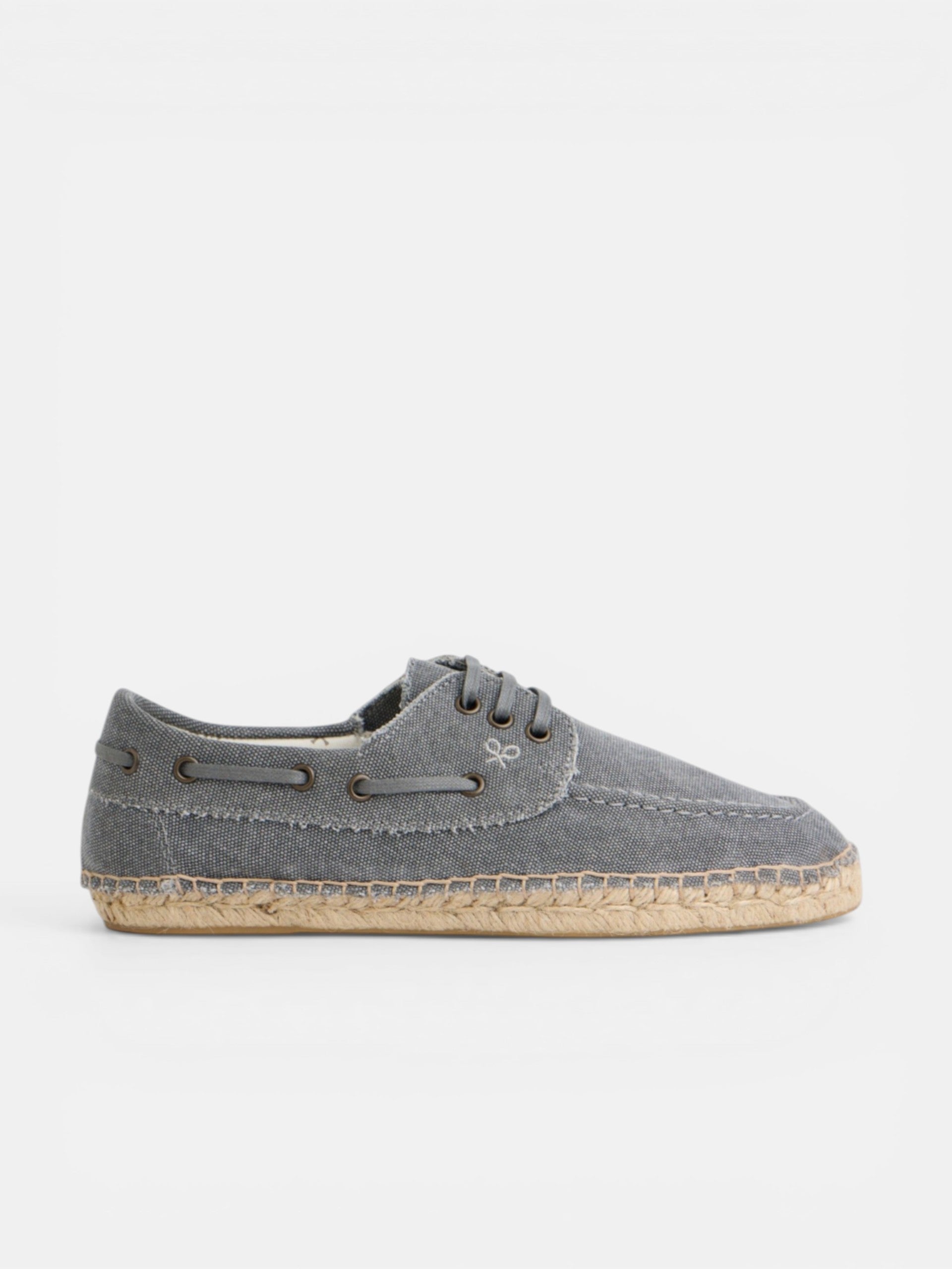Navy blue nautical covered espadrille