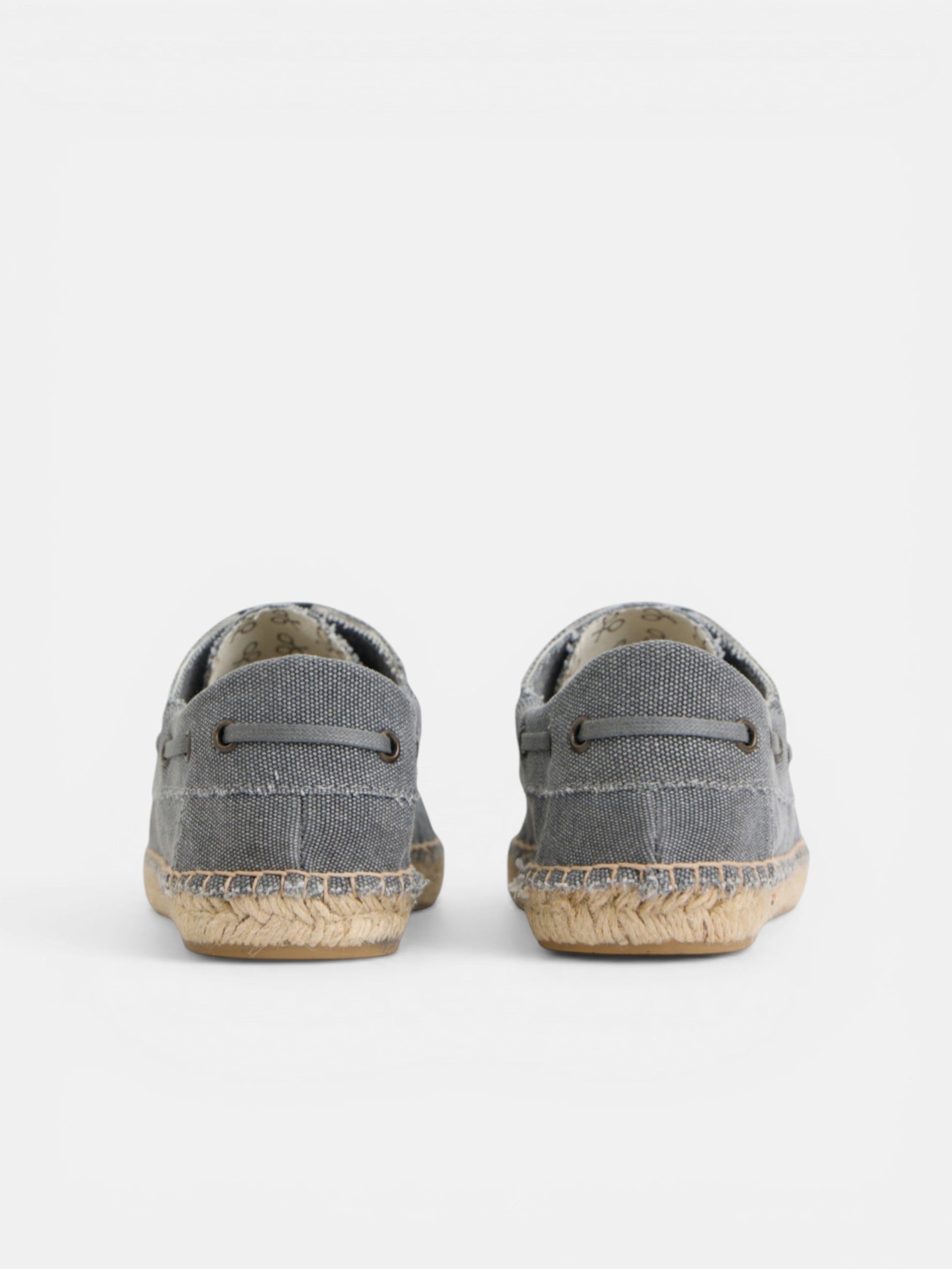 Navy blue nautical covered espadrille