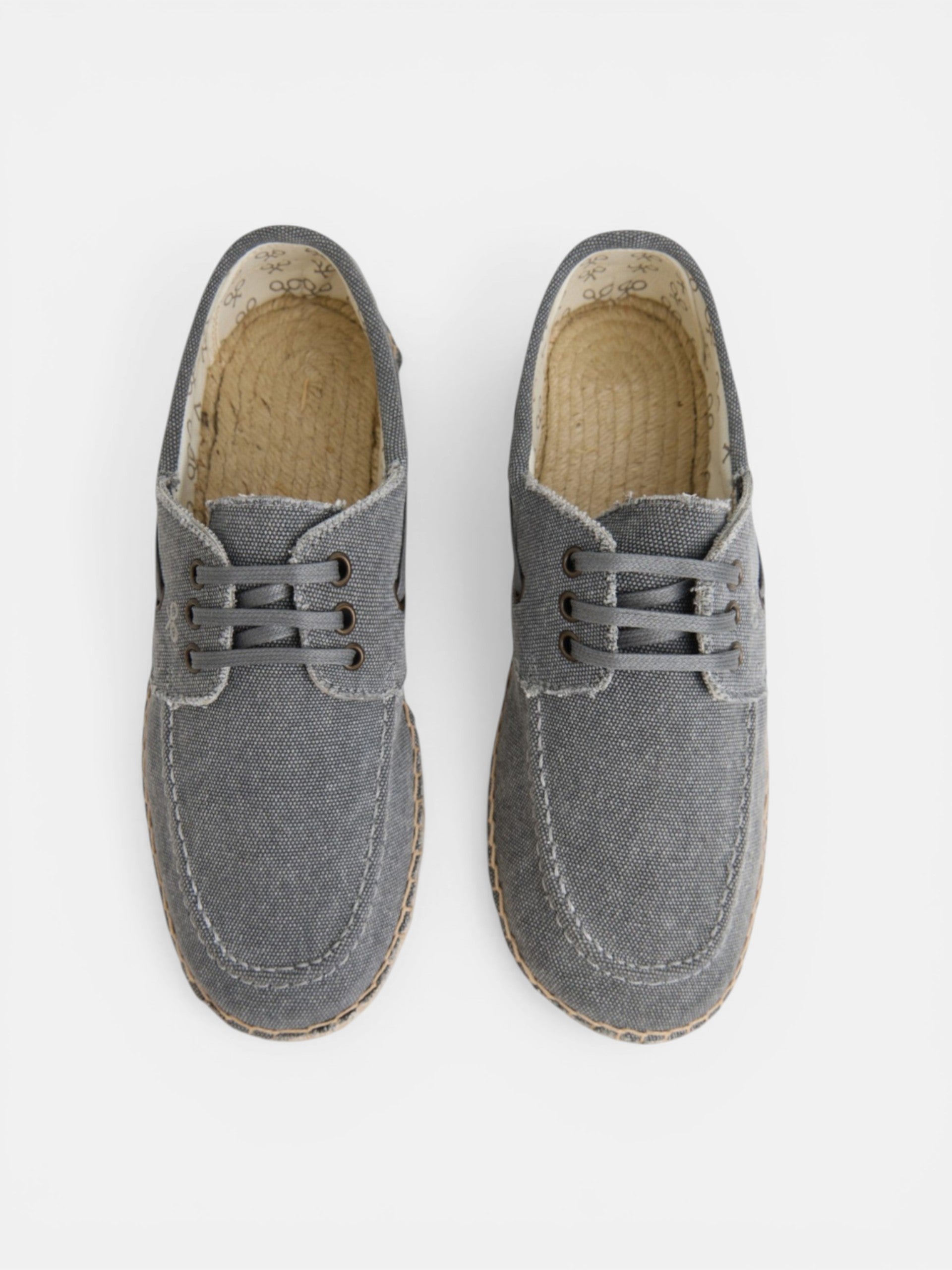 Navy blue nautical covered espadrille