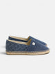 Navy blue mini-logo espadrille