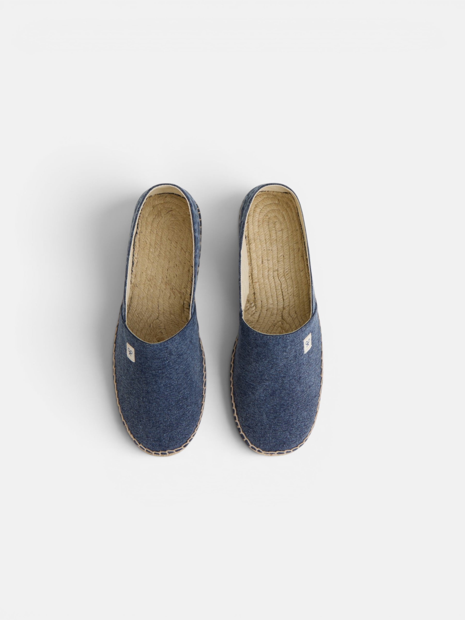 Navy blue mini-logo espadrille