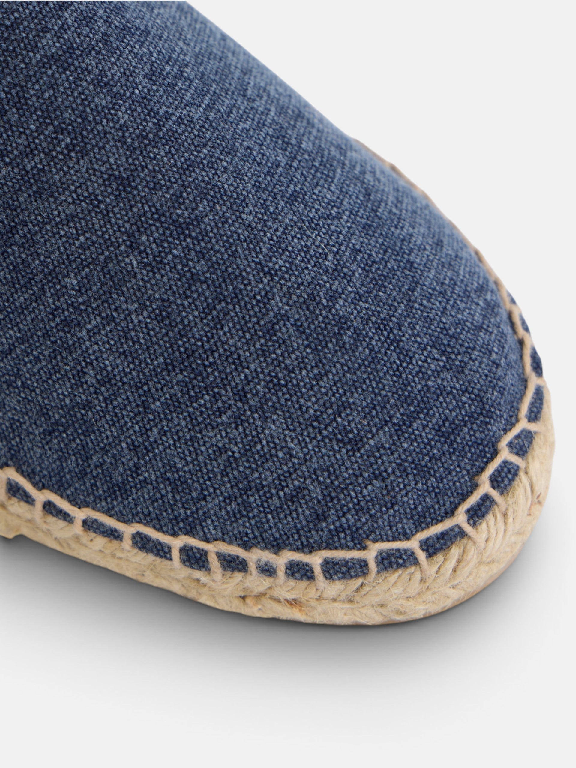 Navy blue mini-logo espadrille