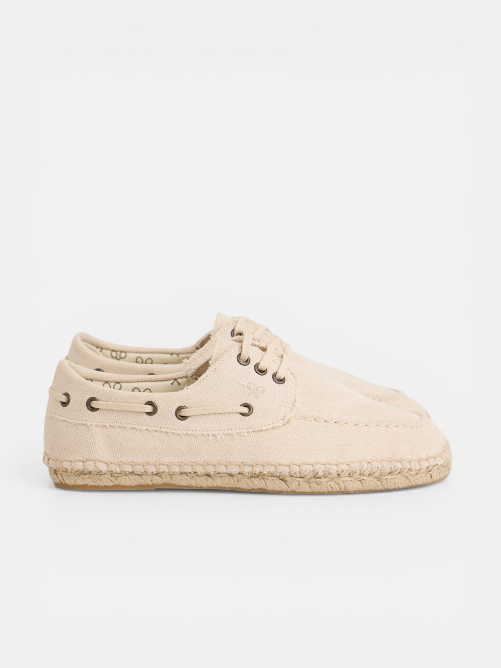 Beige nautical covered espadrille