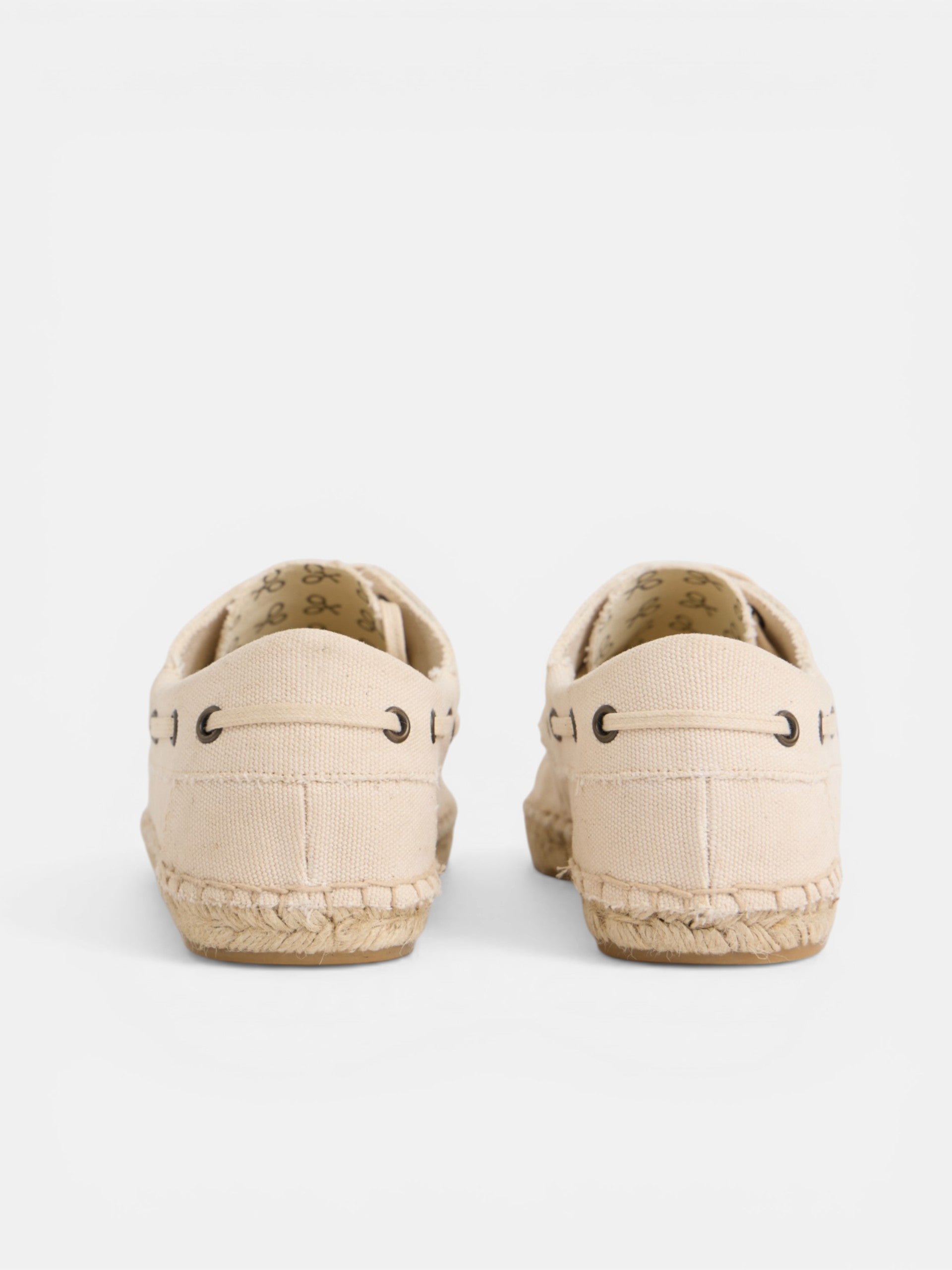 Beige nautical covered espadrille