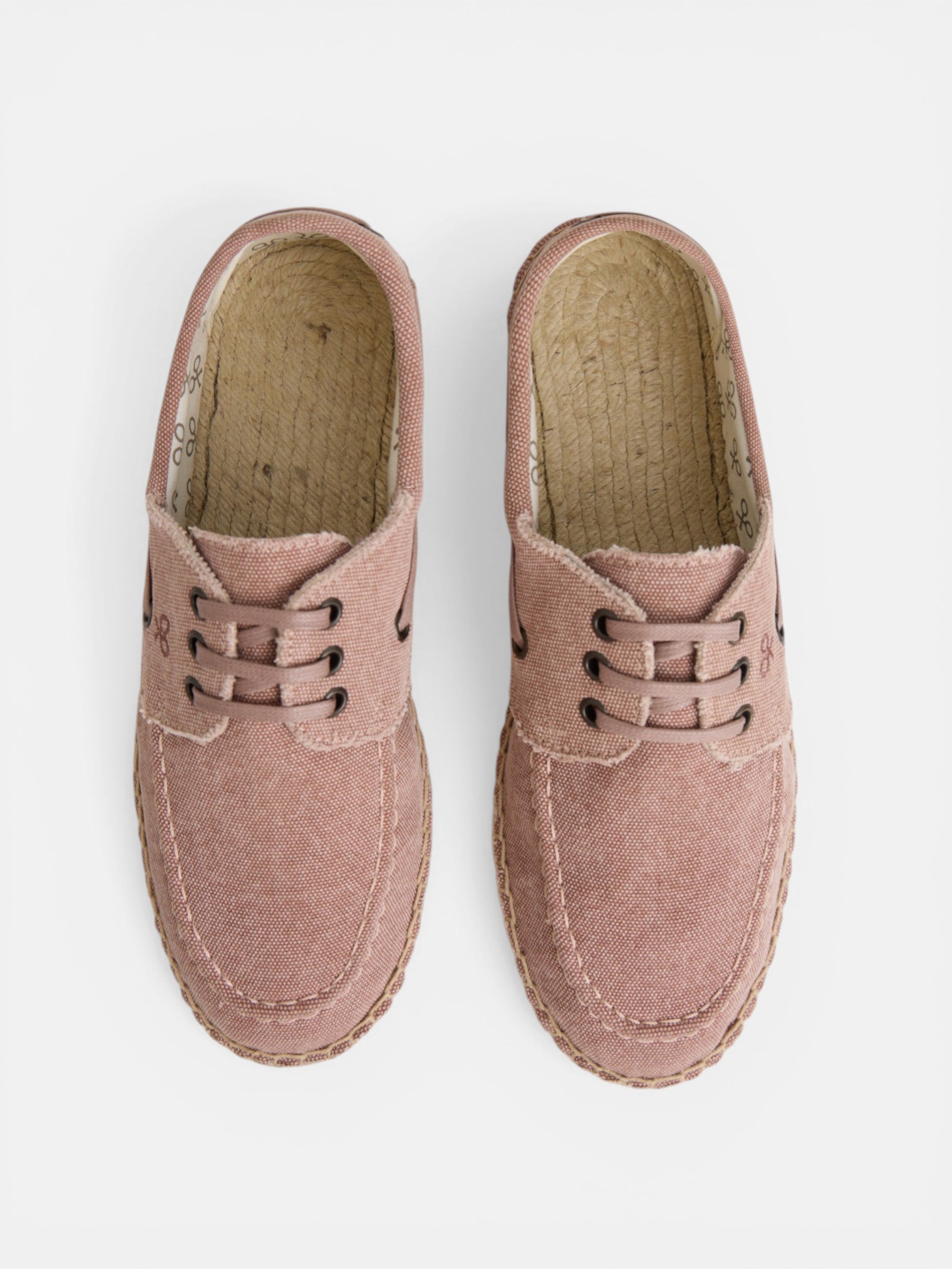 Brown nautical covered espadrille