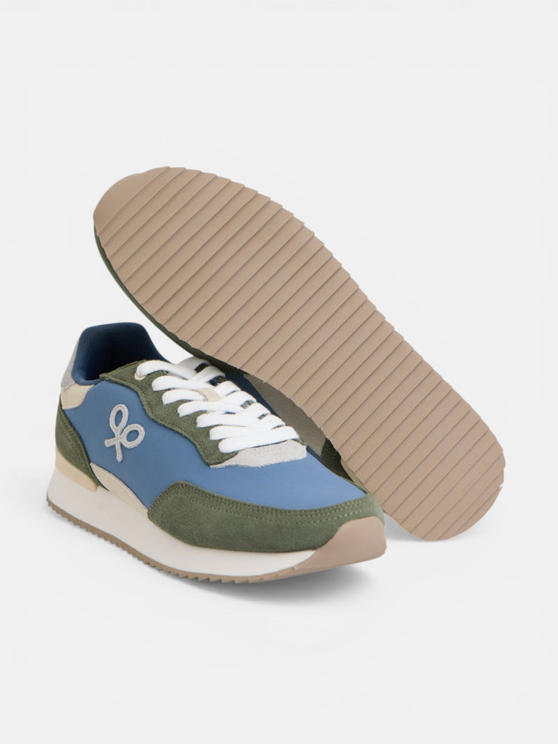 Zapatilla running raqueta verde