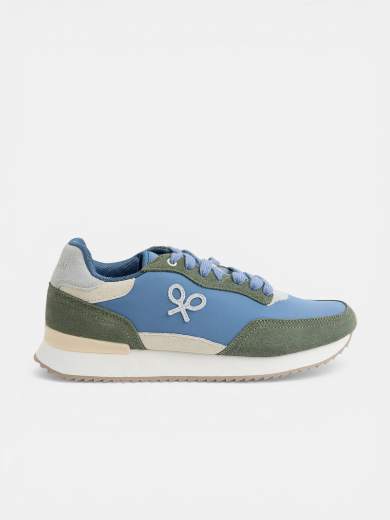 Zapatilla running raqueta verde