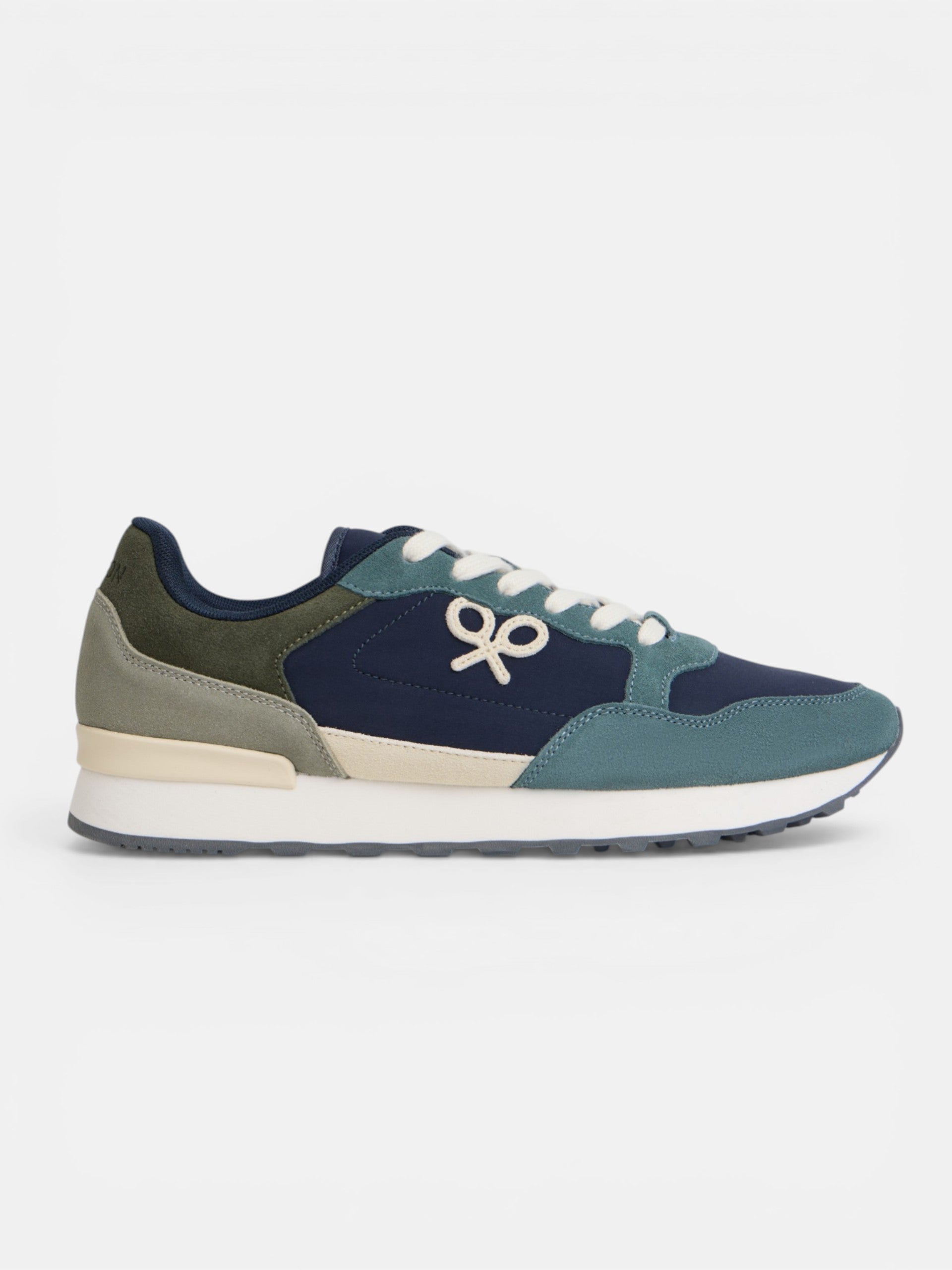 Navy blue running style sneaker