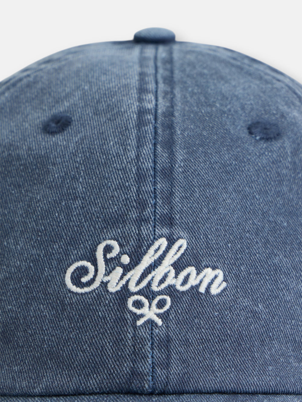 Boné Silbon estilo denim azul