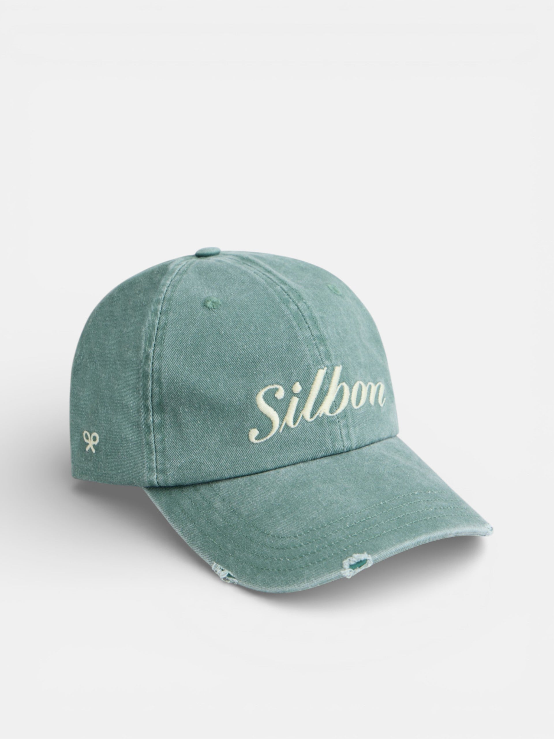 Casquette brodée vert moyen
