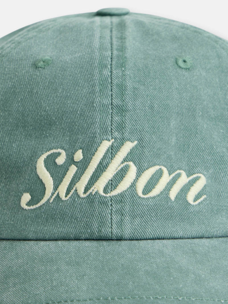 Casquette brodée vert moyen
