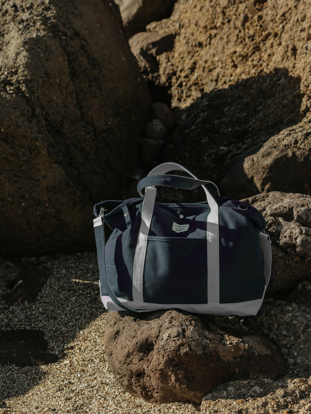 Tote bag classic bicolor azul marino