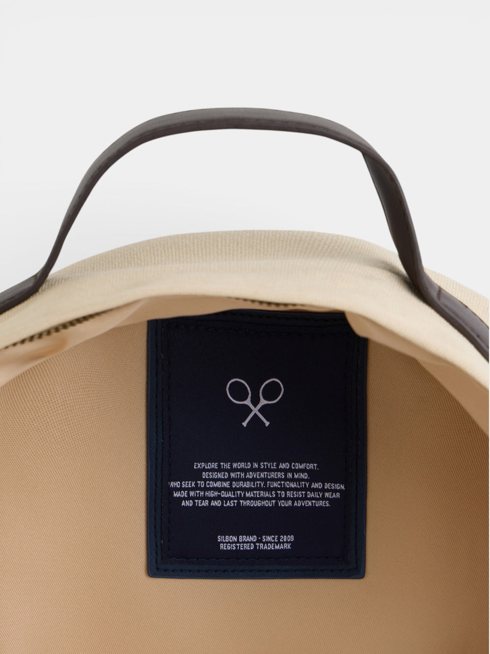 Mochila raqueta beige medio