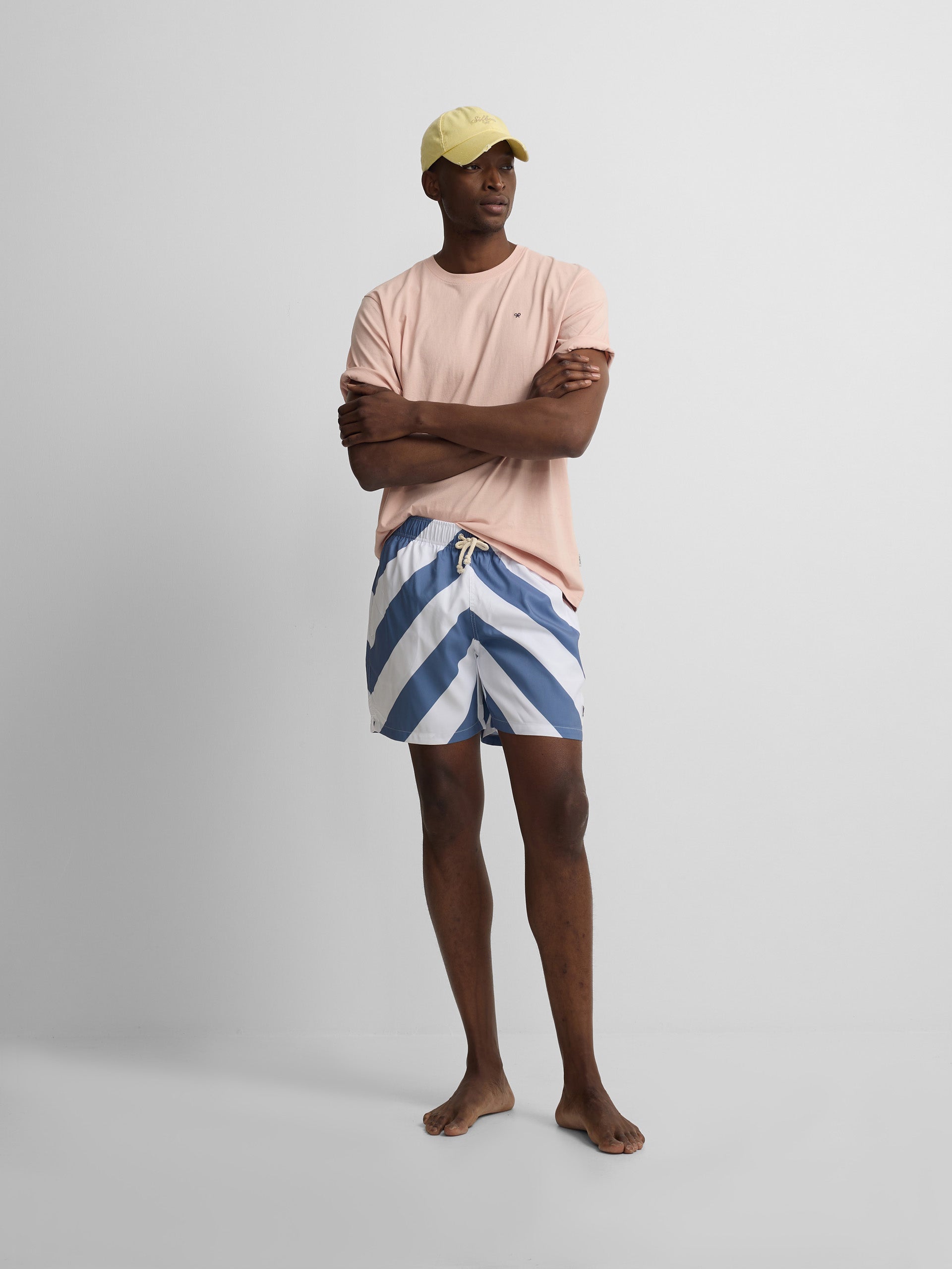 Maillot de bain à rayures bleues