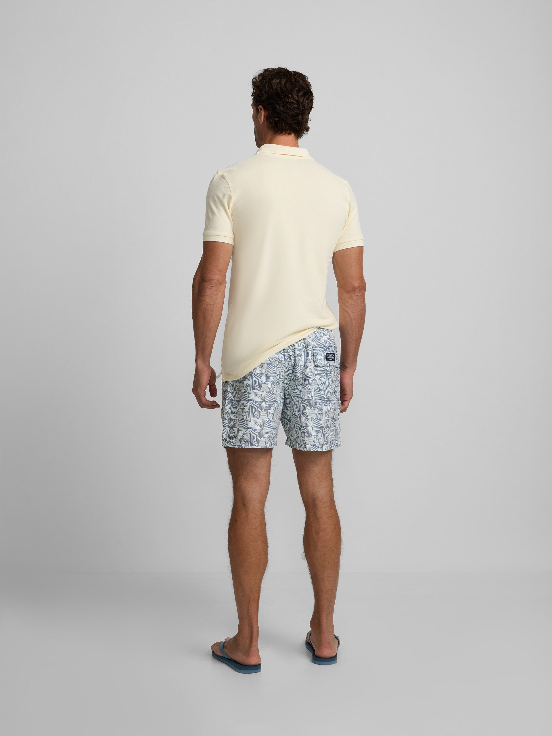Maillot de bain géométrique SB bleu clair